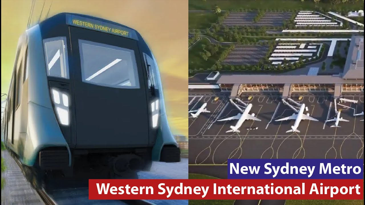 New Sydney Metro lines & Western Sydney International Airport