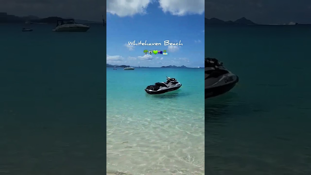 📍Whitehaven Beach, the Whitsundays in Tropical North Queensland #australia #travelvlog #nature