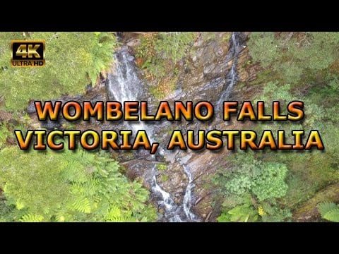Wombelano Falls, Victoria Australia in 4K by Drone
