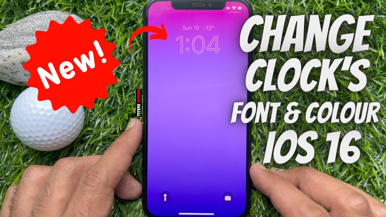 How To Change Lock Screen Clock&rsquo;s Font And Colour on iPhone iOS 16