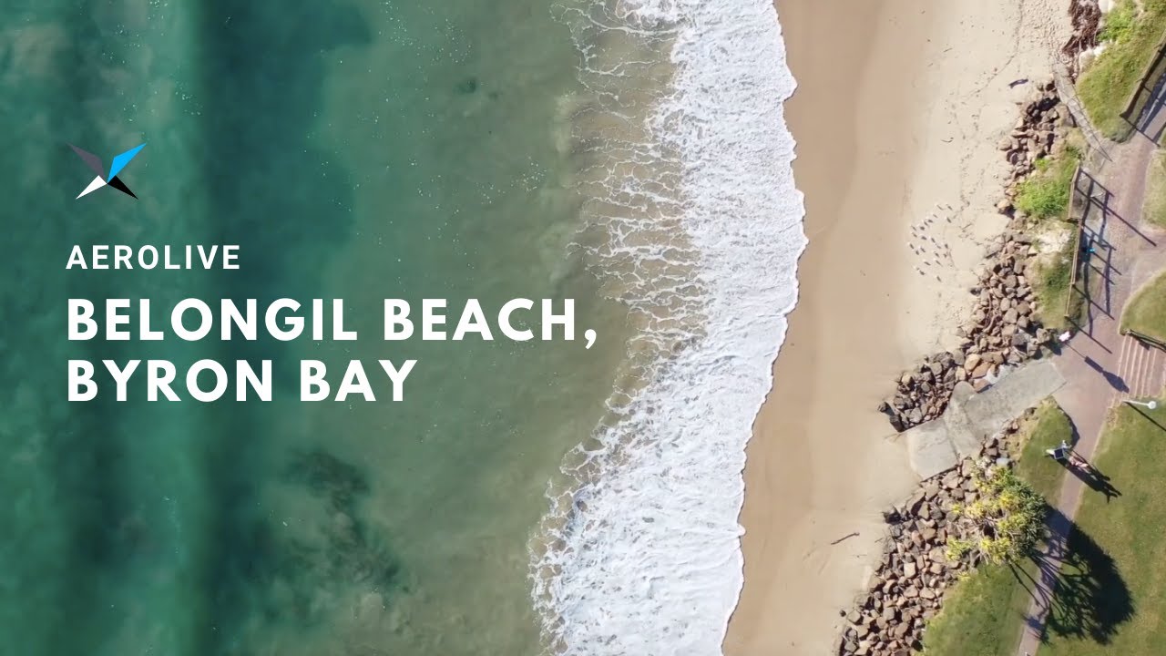 Belongil Beach, Byron Bay by Drone