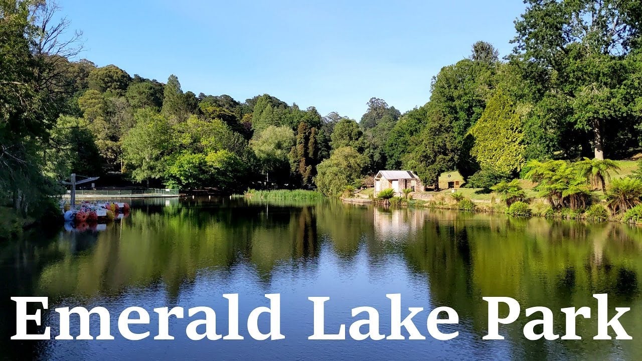 Walking at Emerald Lake Park, Victoria, Australia