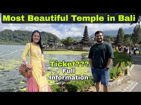 Most Beautiful Temple in BALI | Pura Ulun Danu Beratan