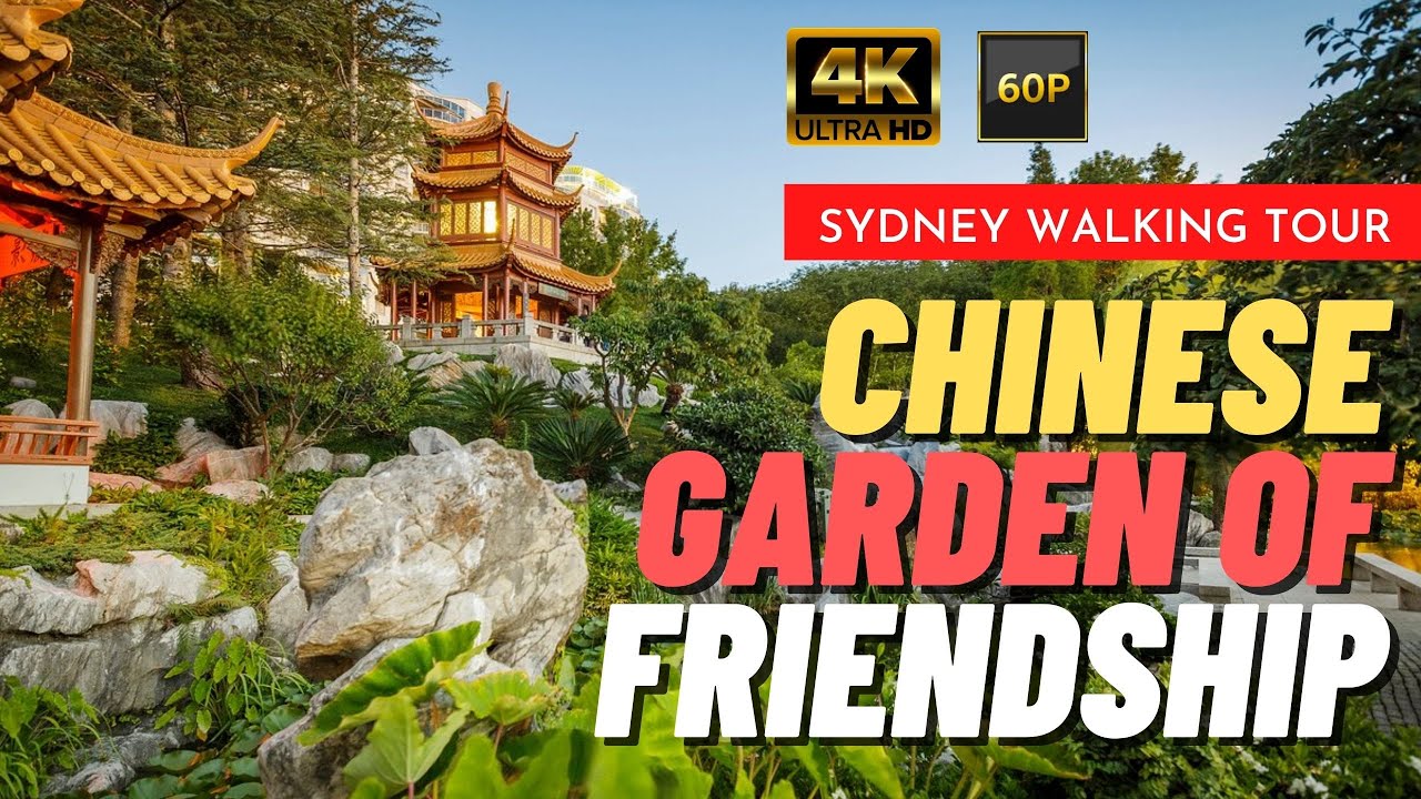 Chinese Garden of Friendship Sydney |🇦🇺  Australia【4K】Darling harbour garden