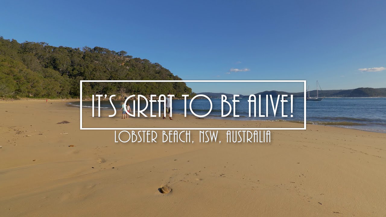 Beautiful secluded beach-  Lobster Beach, NSW, Australia. 4k Ambient| Relax| Slow Tv