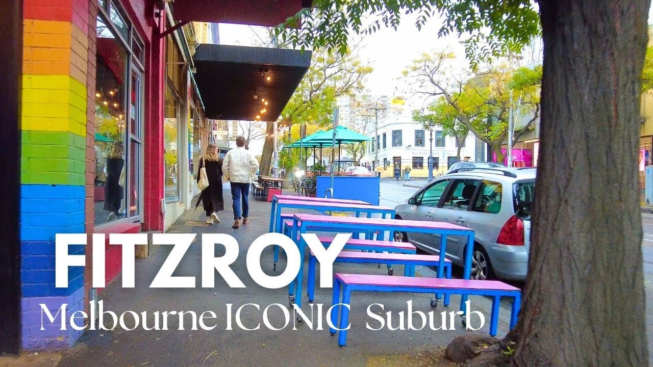 Melbourne WALK ⎮FITZROY Iconic Suburb in Melbourne Australia⎮ Melbourne Walk Suburbs #australia