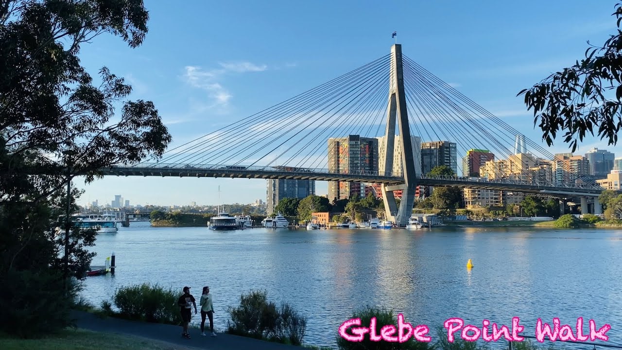 🇦🇺 Glebe Point Walk: from Bicentennial Park to Blackwattle Bay Park / ANZAC bridge views, April 2021