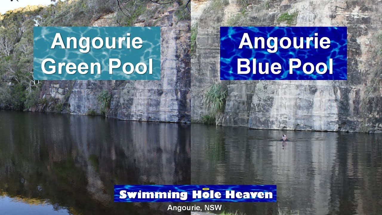 Swimming in the Angourie Blue Pool and Angourie Green Pool