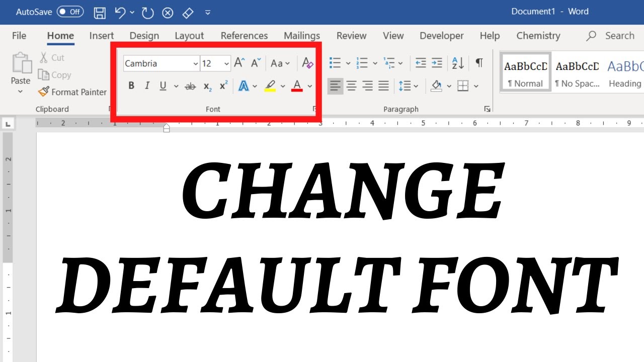 How to change default font in Word Set your favourite font as default in Word