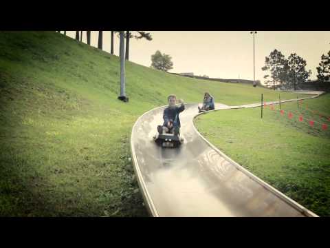 Toboggan Ride at The Big Banana