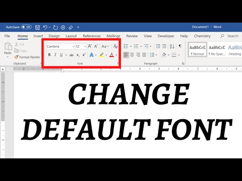 How to change default font in Word Set your favourite font as default in Word