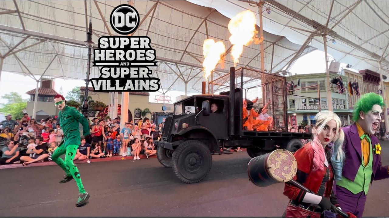 DC Super Heroes & Super Villains Parade (2023) - Warner Bros Movie World