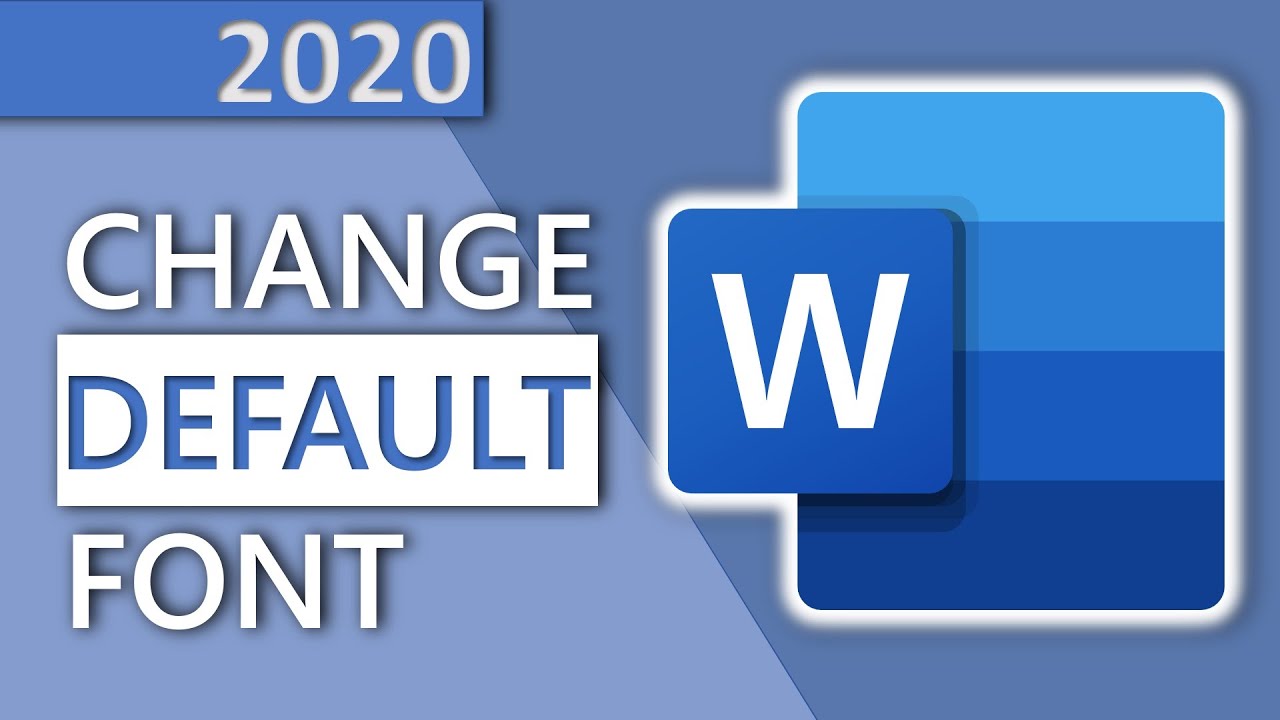How to change default font in Word in 1 MINUTE (HD 2020)