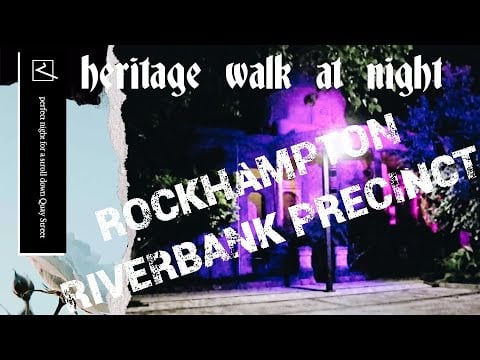 Rockhampton Riverbank Precinct And heritage Walk At Night