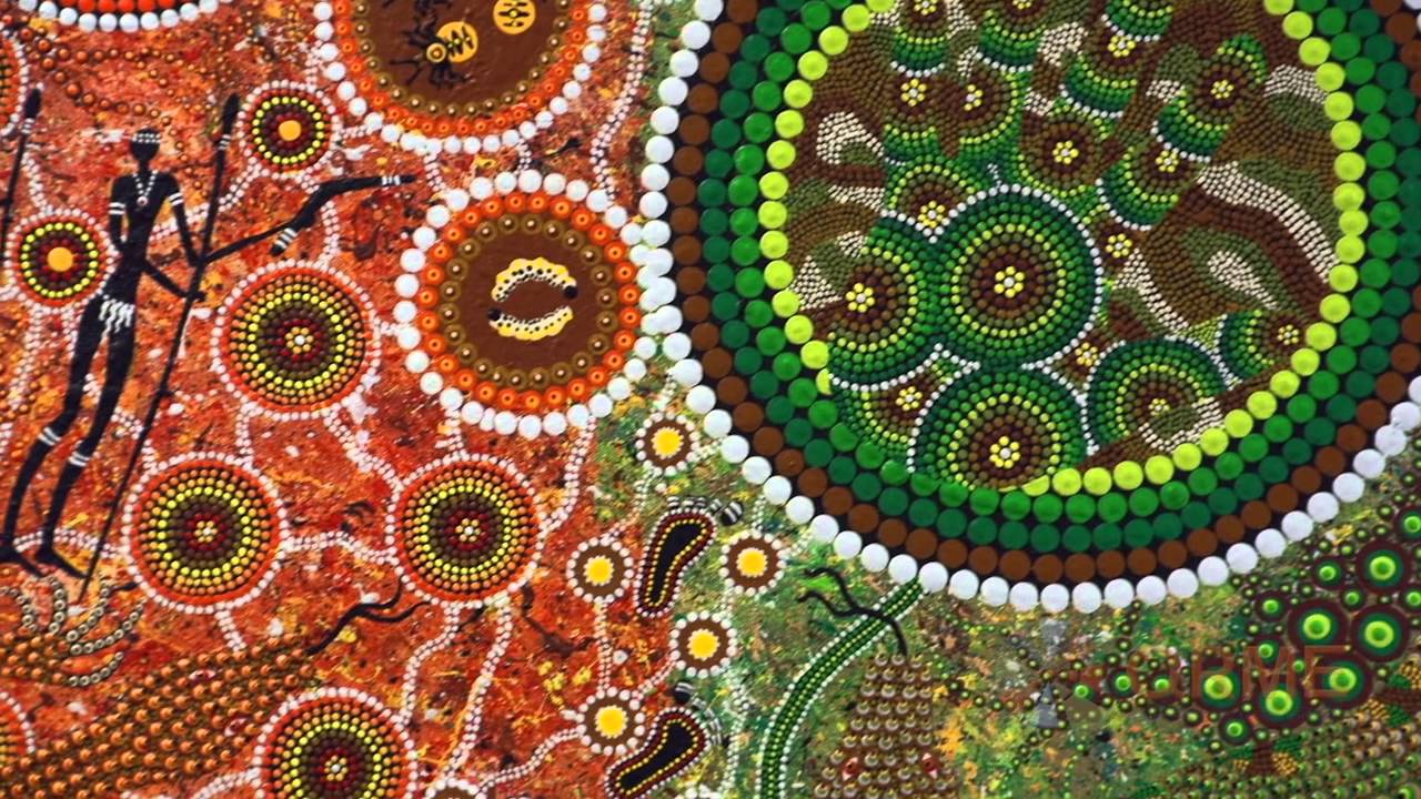 How does Aboriginal art create meaning