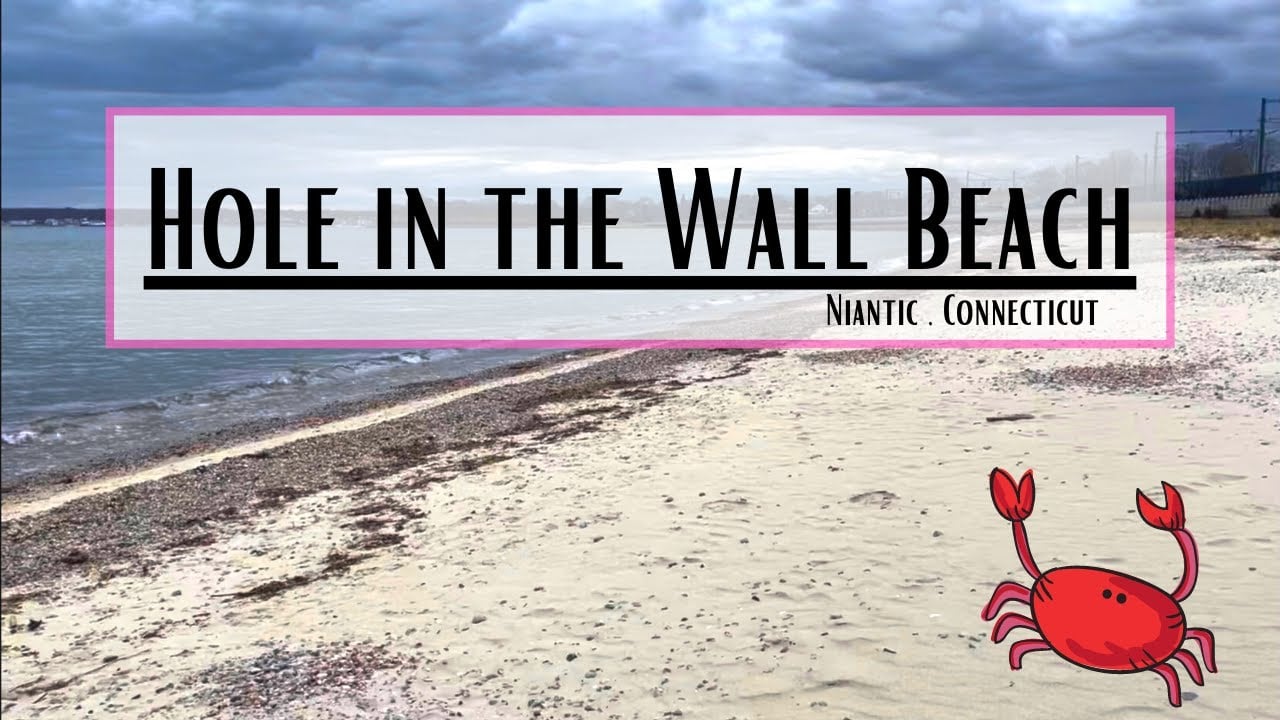 Scenes from Hole in the Wall Beach in Niantic , Connecticut