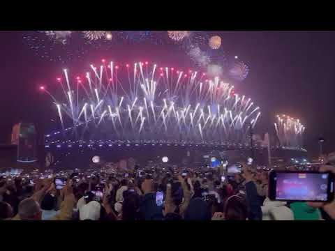 NYE 2023 Sydney Harbour Bridge Fireworks