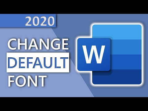 How to change default font in Word in 1 MINUTE (HD 2020)