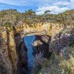 Breathtaking Tasman Arch in Tasmanian National Park.