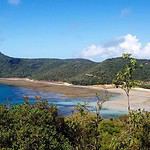 Serene Coastal Landscape with Lush Greenery
