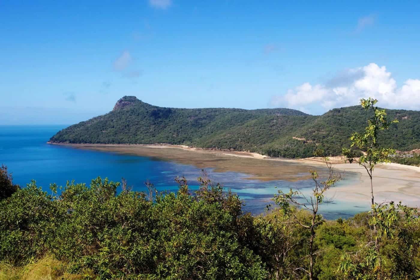 Serene Coastal Landscape with Lush Greenery
