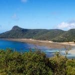 Scenic view of Hamilton Island coastline