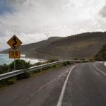 Curvy coastal road along the Great Ocean Road, Australia.