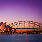 Sydney Opera House and Harbour Bridge at dusk