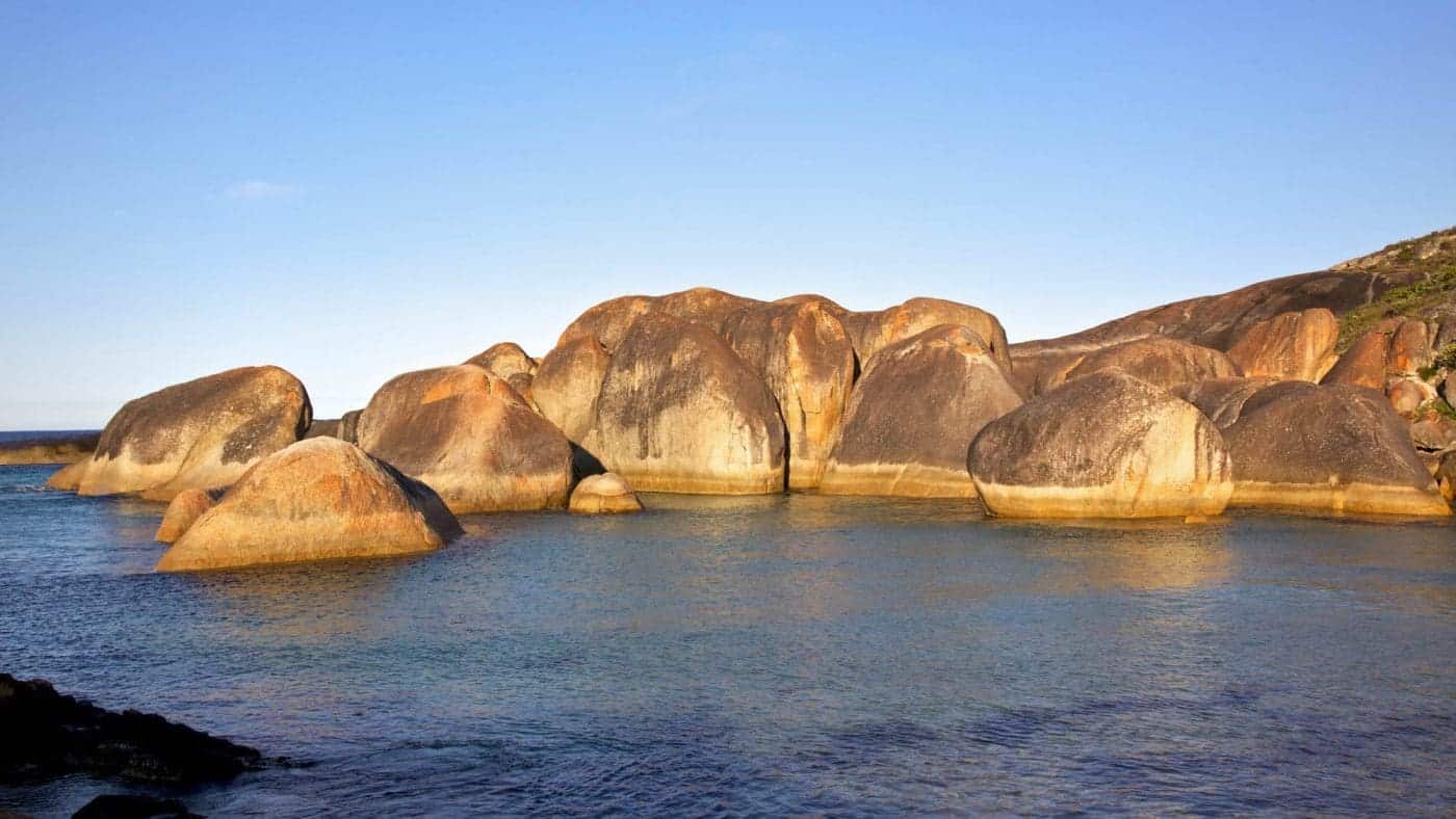 Elephant rock in william bay national park