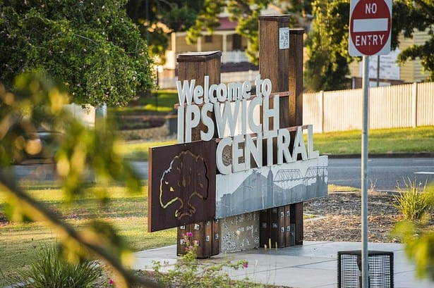 Scenic entrance to Ipswich Central, Queensland.