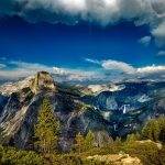 Breathtaking Yosemite scenic landscape with iconic cliffs.