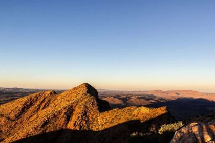 Sunset at Mount Gillen, Alice Springs, Australia.