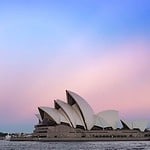 sydney opera house sunset