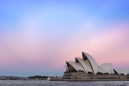 sydney opera house sunset