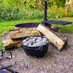 how to season a camp oven