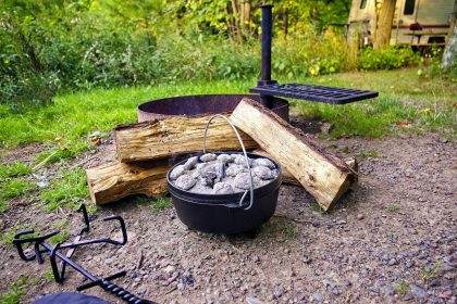 how to season a camp oven