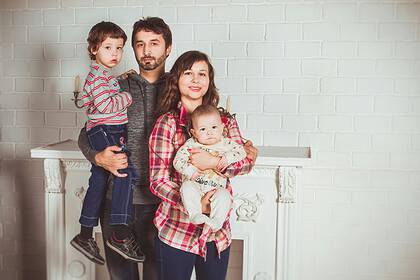 happy family portrait