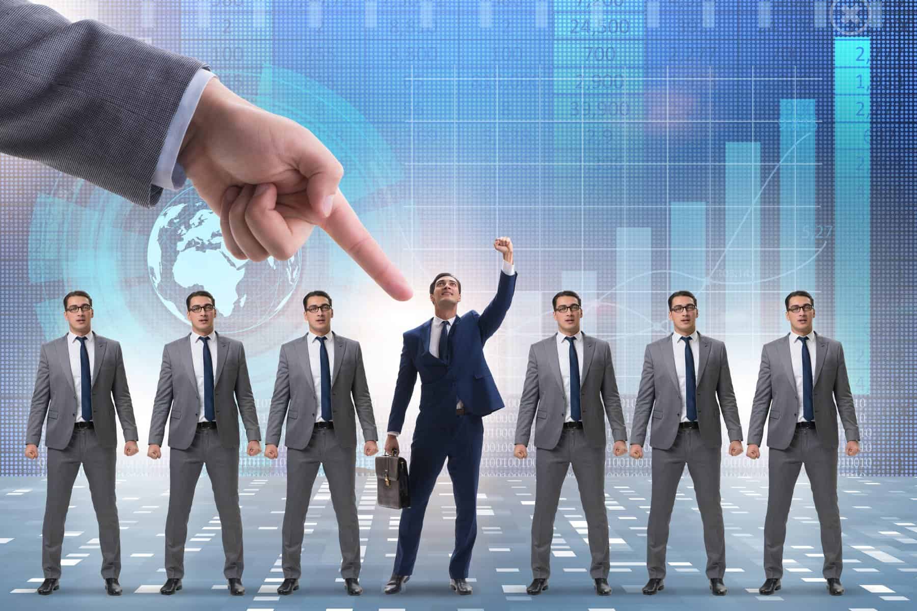 Labor hire company selection process with cost analysis charts.